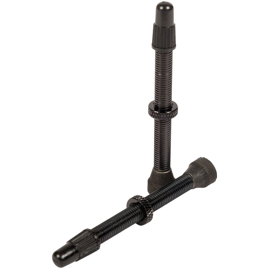 55mm Tubeless Valve Stem, Pair - Black