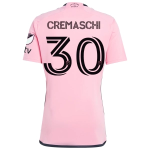 adidas Inter Miami Benjamin Cremaschi Royal Caribbean Home Jersey w/ MLS   Apple TV Patches 24/25 (Easy Pink)