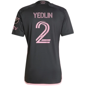 adidas Inter Miami DeAndre Yedlin Royal Caribbean Away Jersey w/ MLS   Apple TV Patches 23/24 (Black/Bliss Pink)