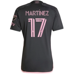 adidas Inter Miami Josef Martinez Royal Caribbean Away Jersey w/ MLS   Apple TV Patches 23/24 (Black/Bliss Pink)