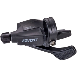 ADVENT Trail Trigger Pro E-Bike Right Shifter - 1 x 9-Speed Single-Click Silicone Thumb Pad ADVENT Compatible Only BLK