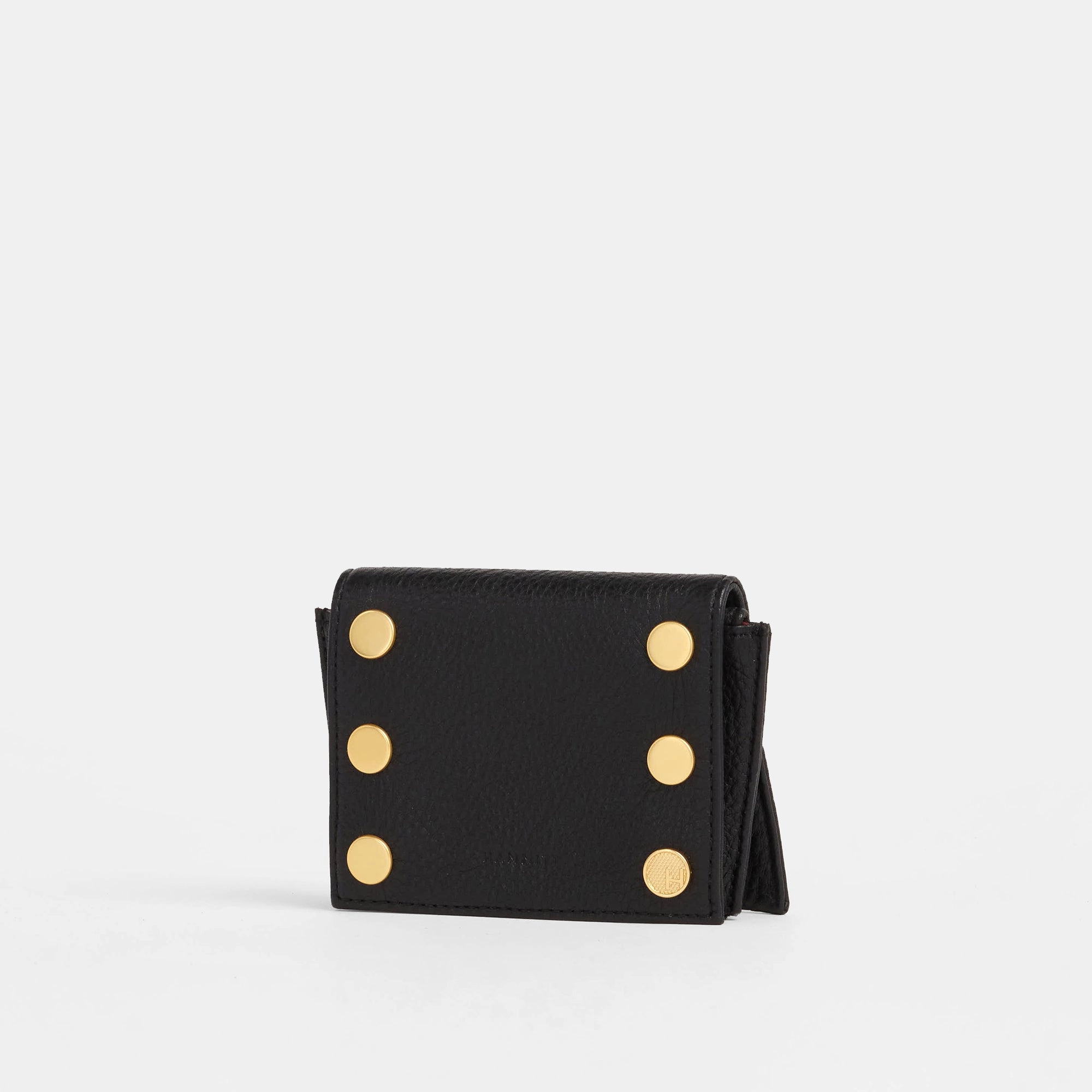 Allen Wallet | Black/Brushed Gold Red Zip