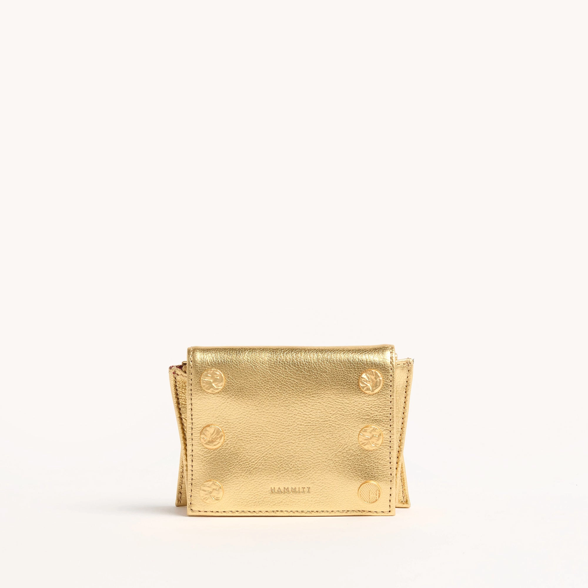 Allen Wallet | Gala Gold/Brushed Gold Hammered
