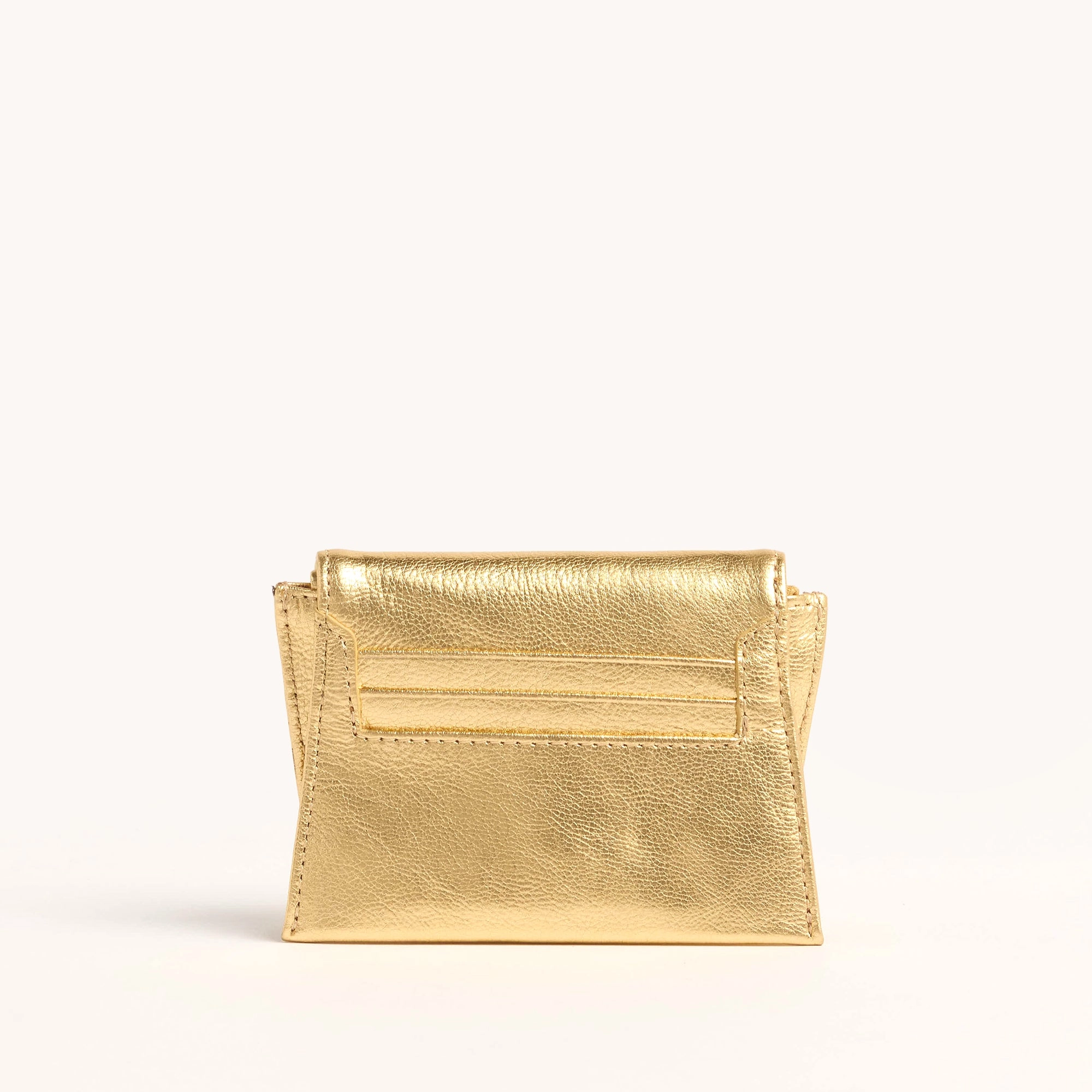 Allen Wallet | Gala Gold/Brushed Gold Hammered