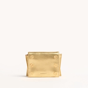 Allen Wallet | Gala Gold/Brushed Gold Hammered