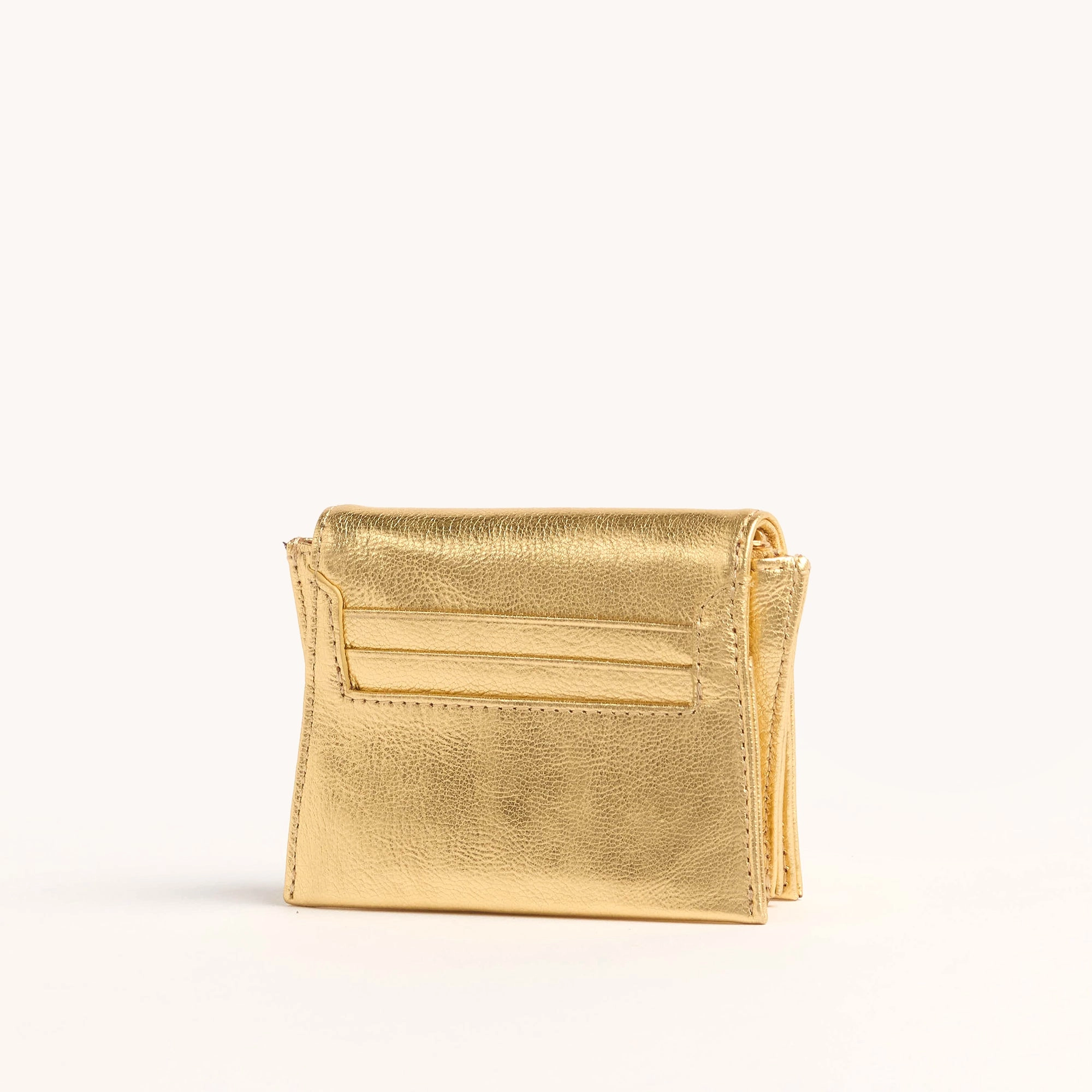 Allen Wallet | Gala Gold/Brushed Gold Hammered