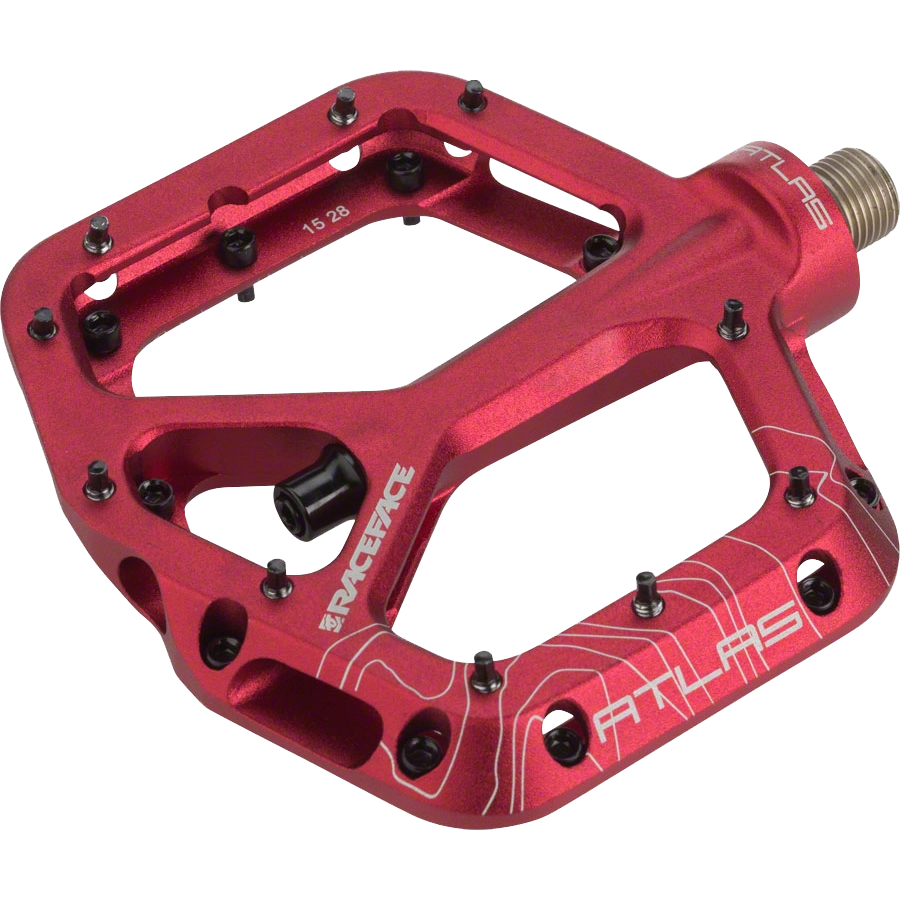 Atlas Plat Pedals 9/16 - Red