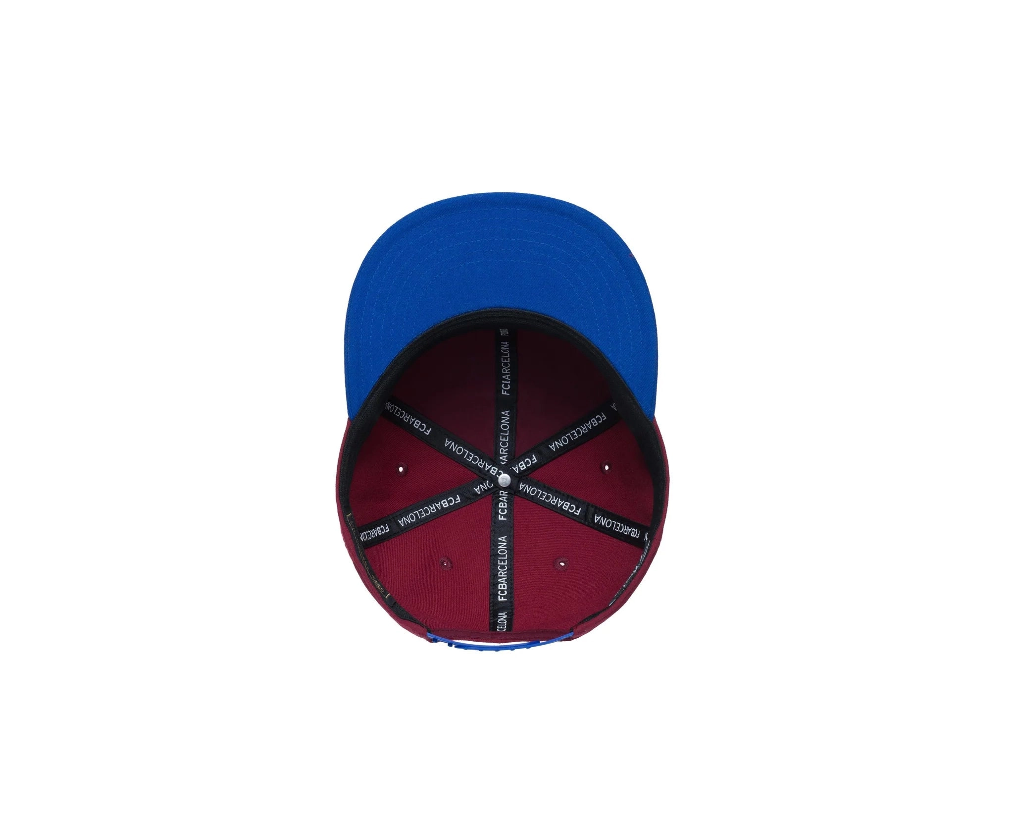 Barcelona FC Team 2 Tone Burgundy /Blue Snapback Hat