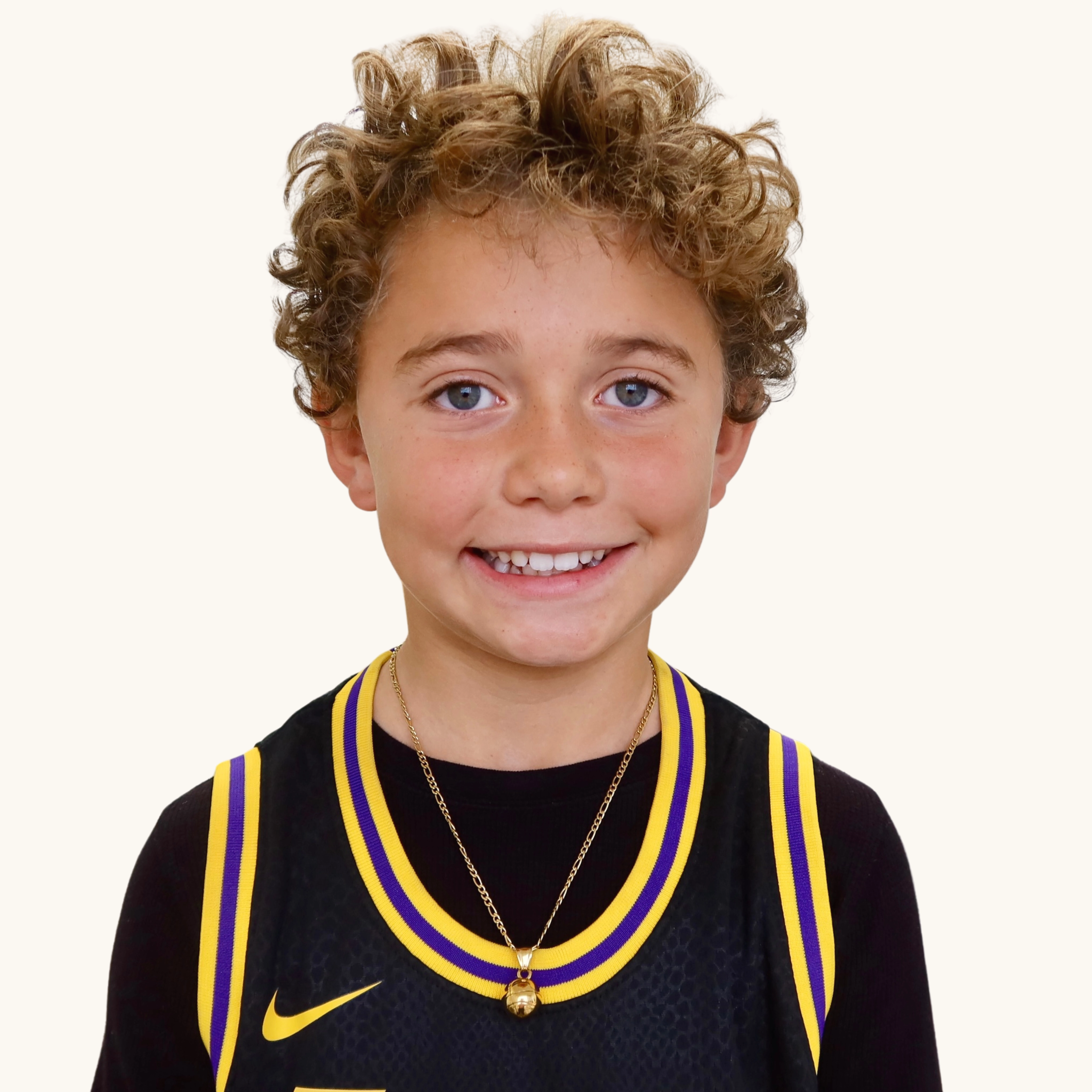 Basketball Pendant Figaro Necklace