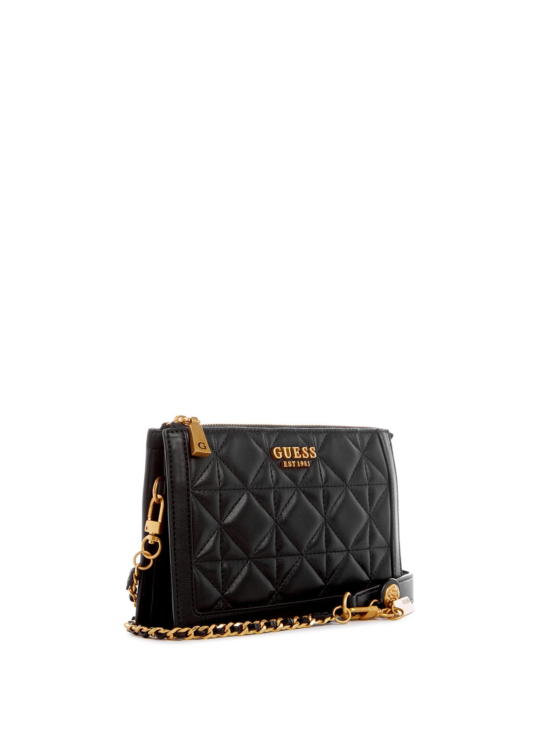 Black Abey Multi Compartment Crossbody Bag