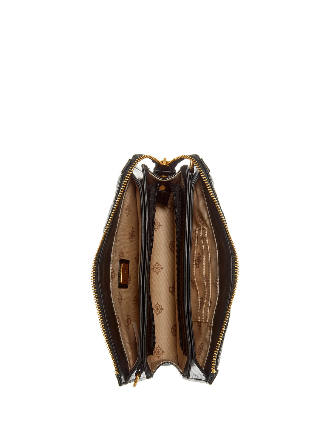 Black Abey Multi Compartment Crossbody Bag