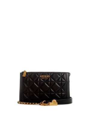 Black Abey Multi Compartment Crossbody Bag