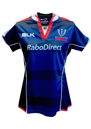 BLK Womens Melbourne Rebels Replica Jersey Away 2015 <br> MRJR323NVY