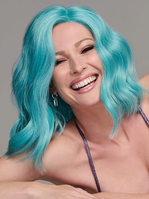 Blue Babe | Synthetic Lace Front Wig (Mono Part)