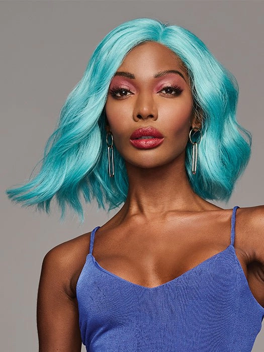 Blue Babe | Synthetic Lace Front Wig (Mono Part)