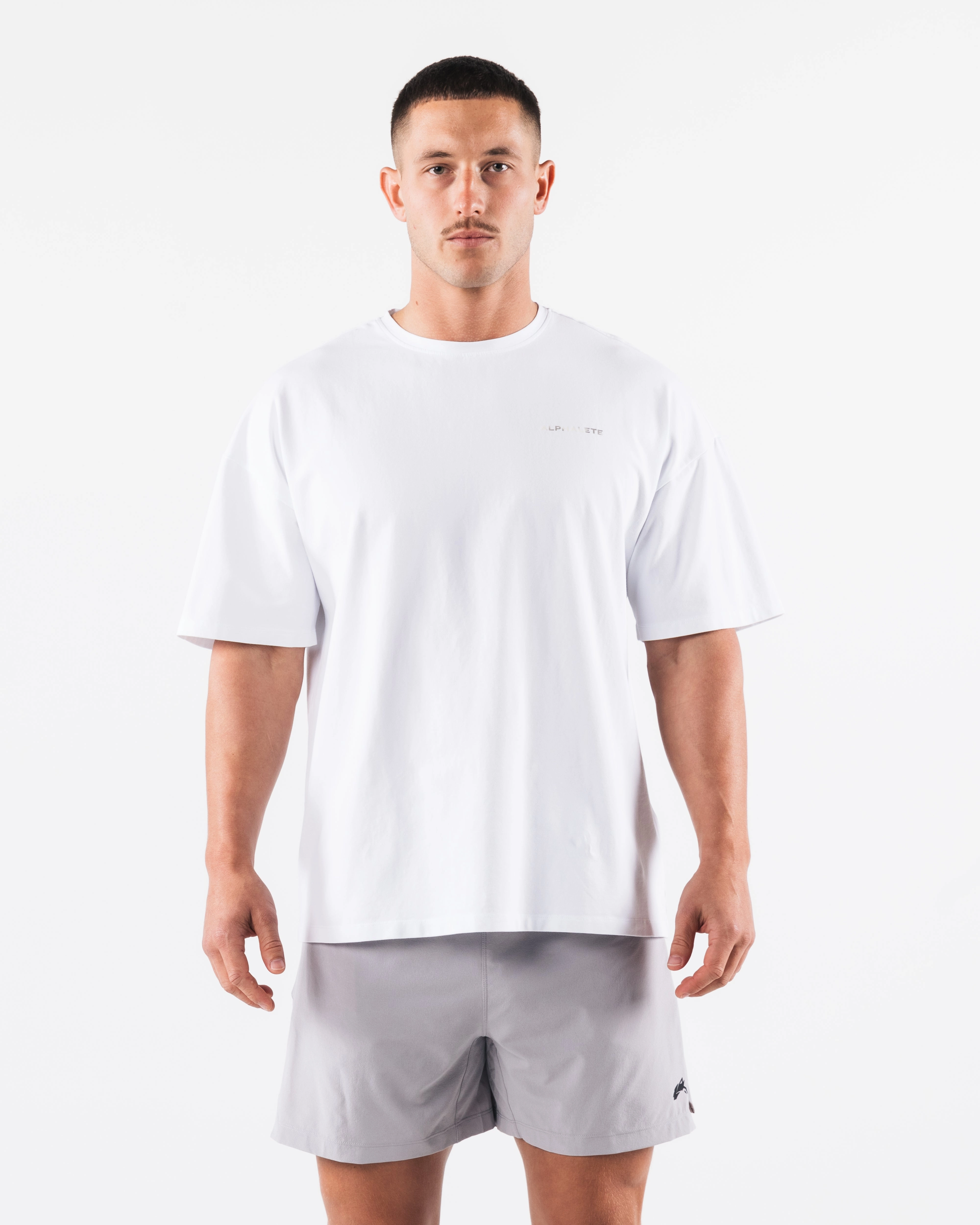 Breathe More Tee - White