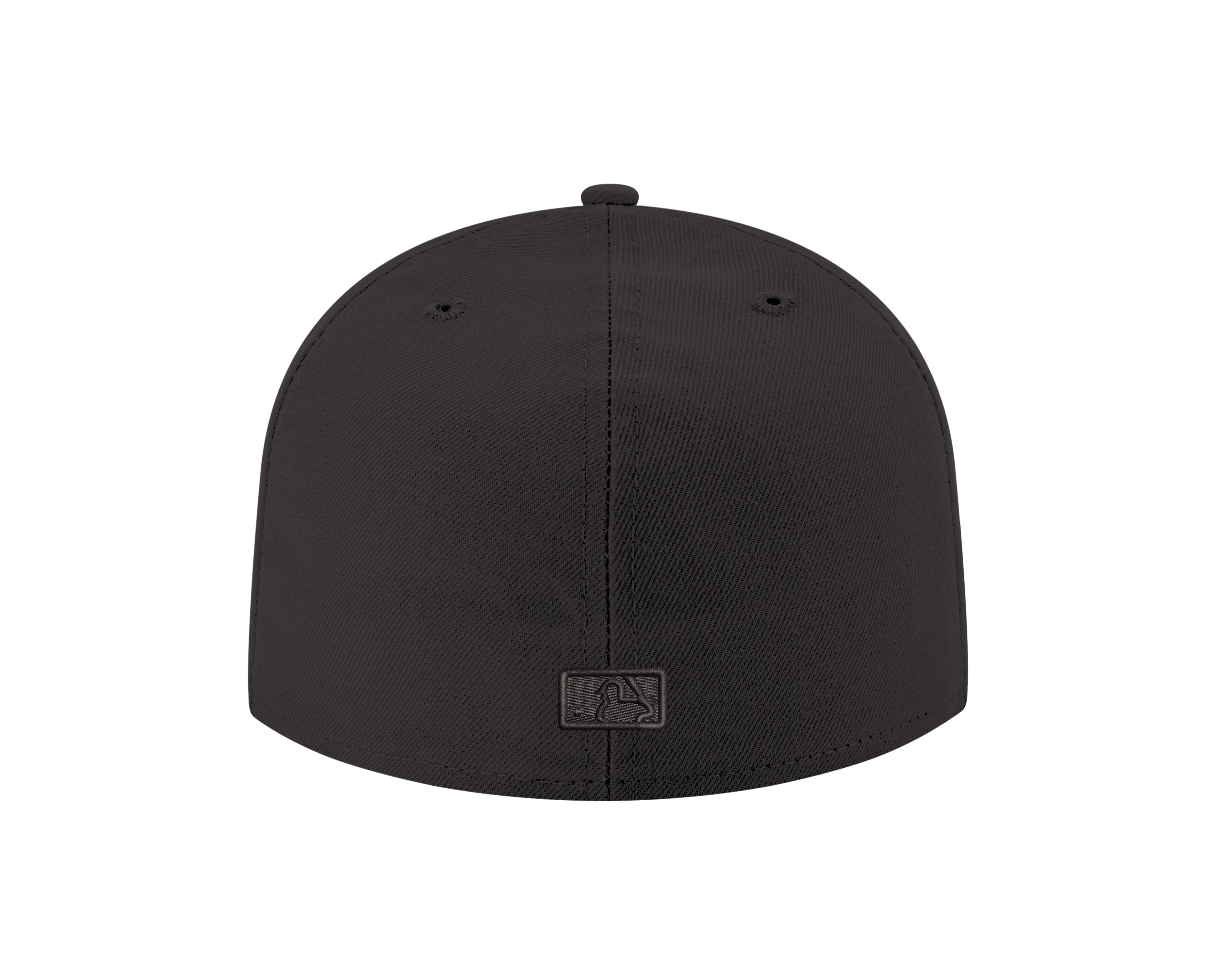Chicago Cubs Tonal Black On Black Spring Training Bear New Era 59FIFTY Fitted Hat