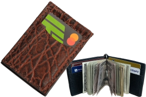 Dragon Fire Elephant Bifold Slim Profile Wallet With Money Clip