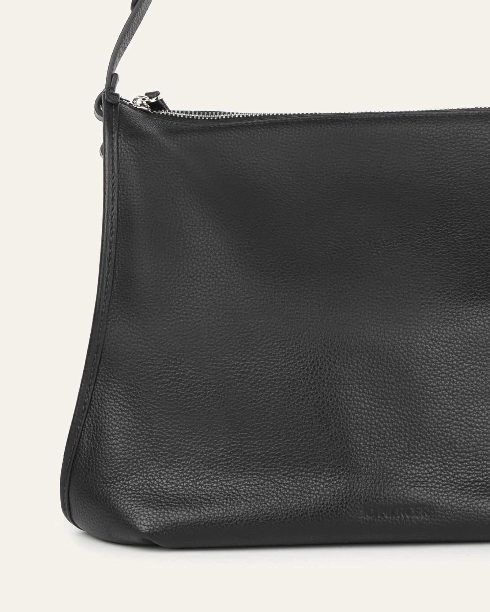 GRAYSON TOTE BAG BLACK LEATHER