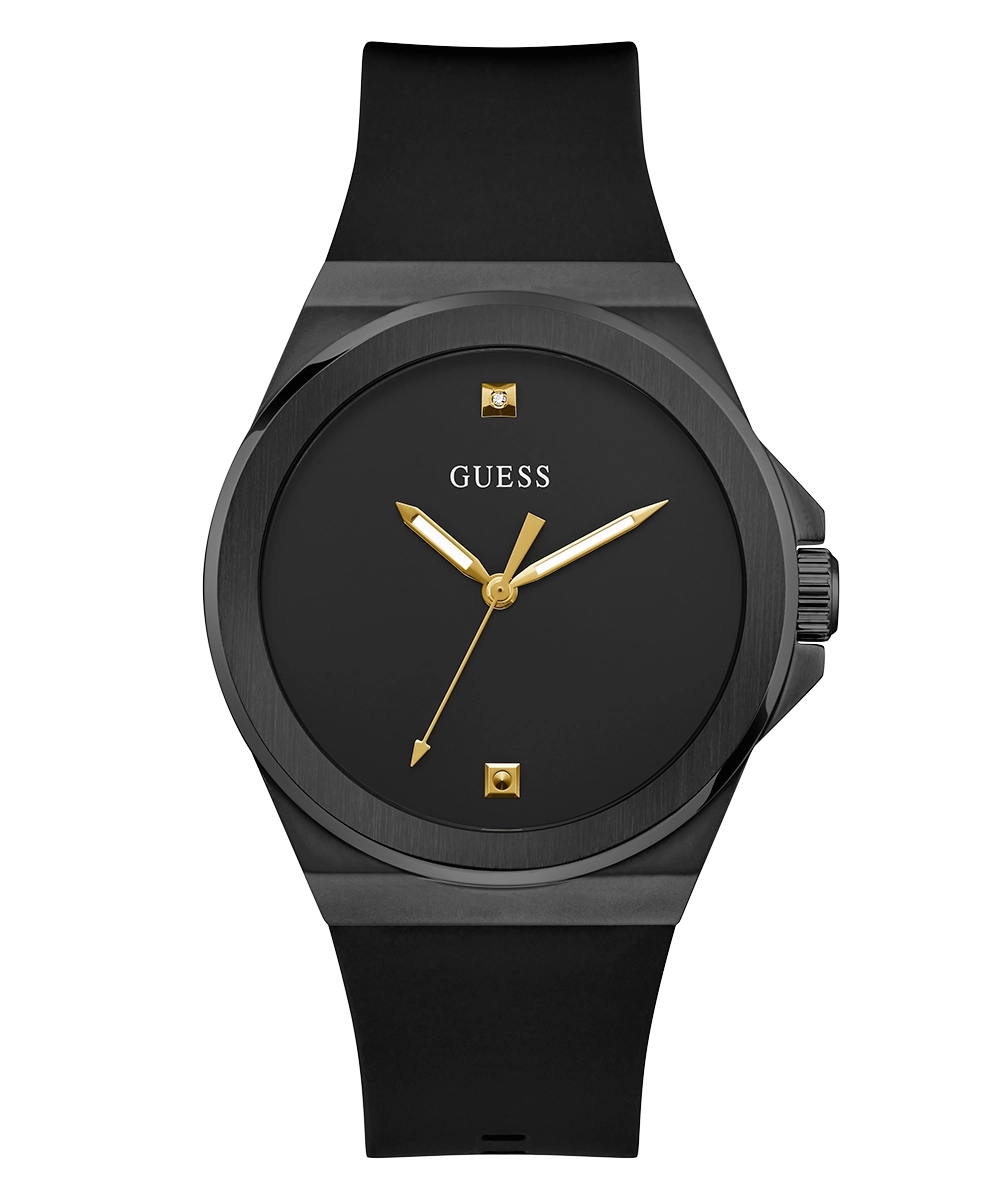 GUESS Mens Black Analog Watch