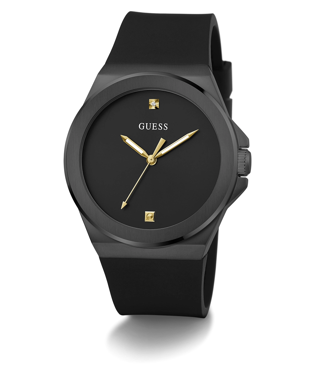 GUESS Mens Black Analog Watch