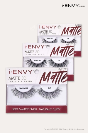 I ENVY MATTE 3D INVISIBLE BAND LASHES