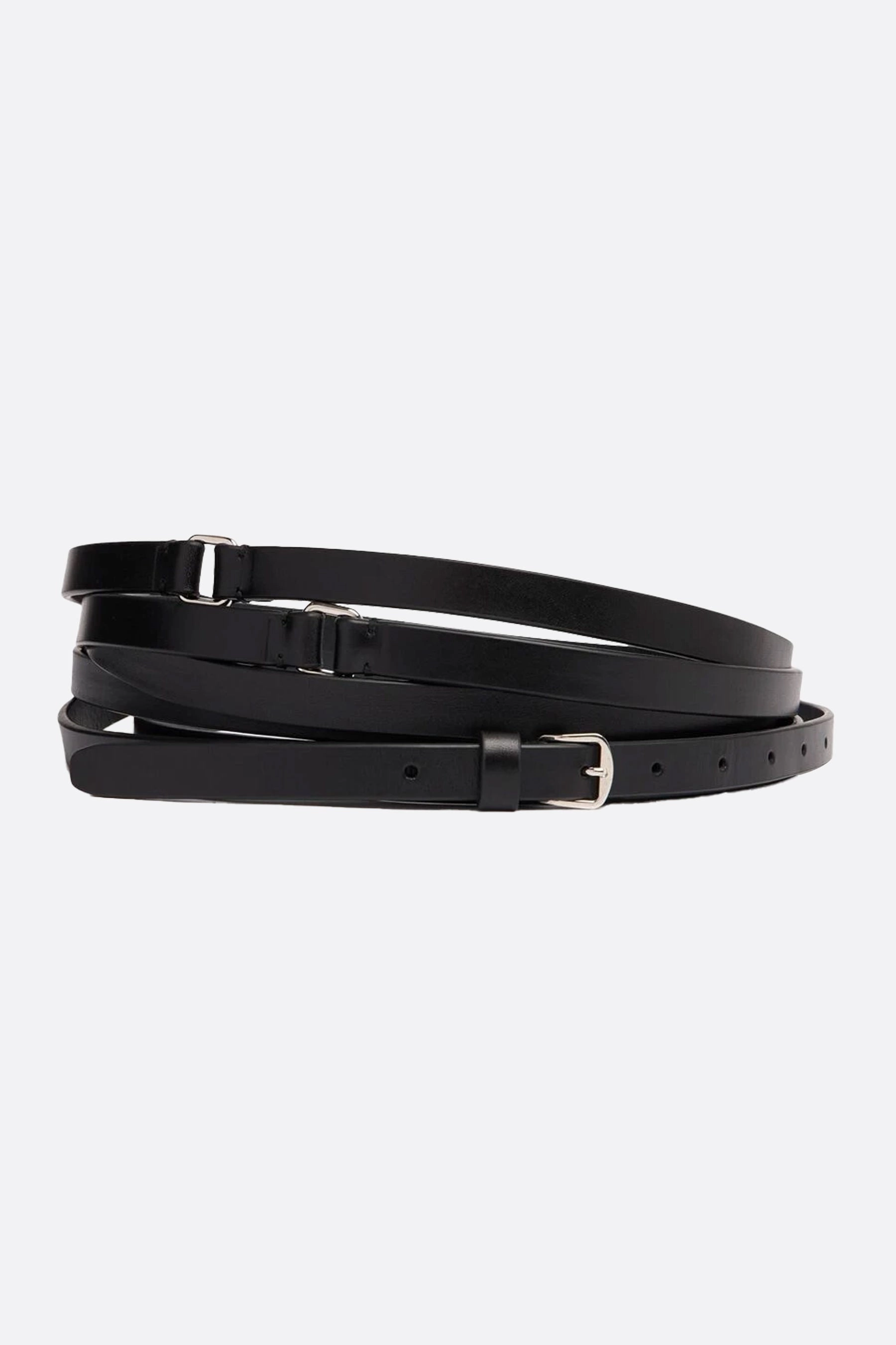 Kepa triple-wrap belt in smooth leather
