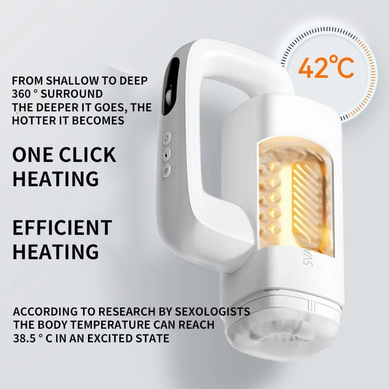 Lurevibe - Innovative Hands-Free Pleasure: Multi-Mode Male Masturbation Device with Heating Function