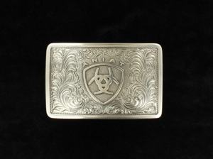 M&F Ariat Rectangle Antique Silver Buckle A37002