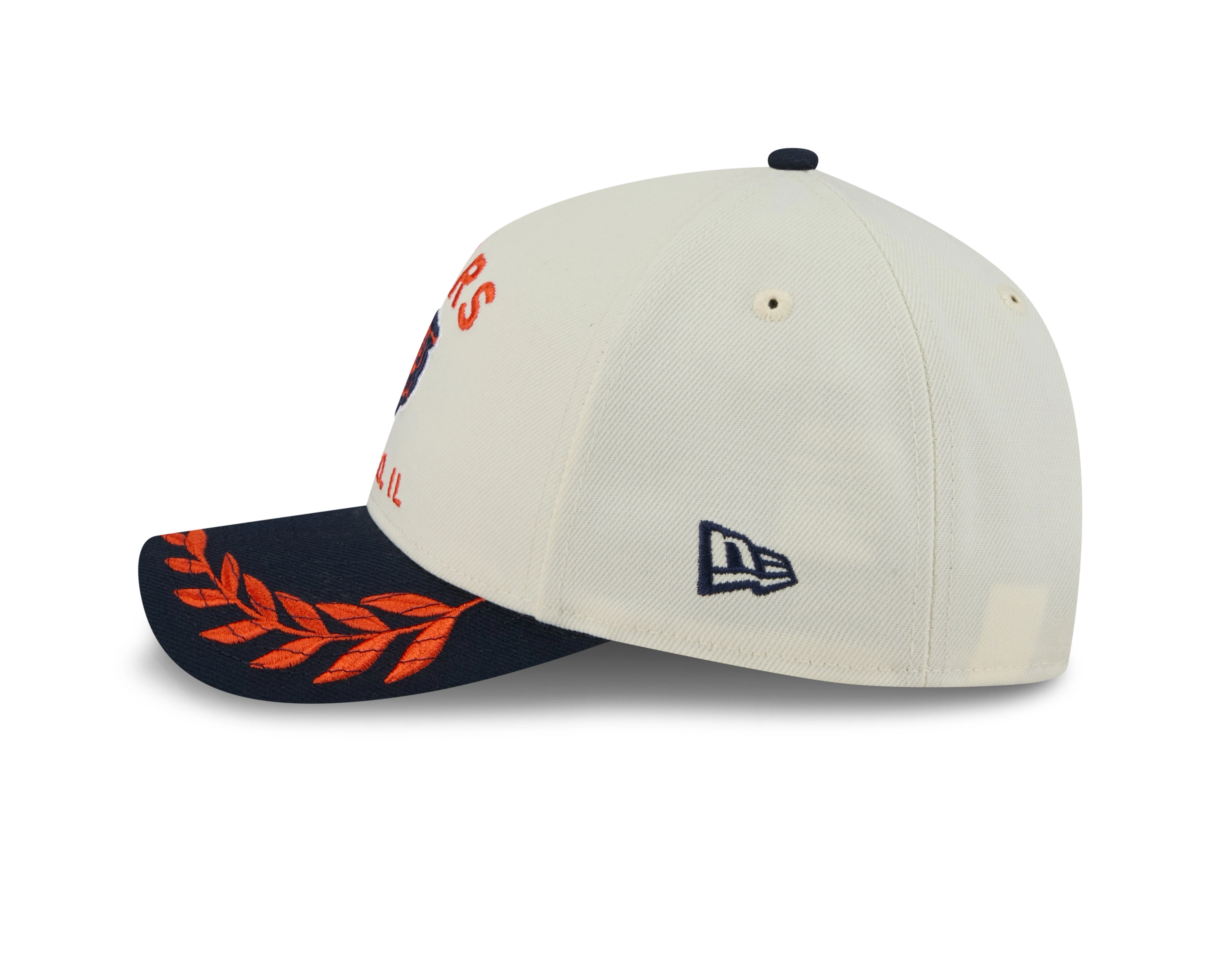 Men's Chicago Bears New Era 2025 NFL Draft Chrome M-Crown 9FORTY Snapback Adjustable Hat