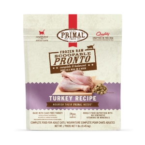 Primal Pronto Raw Frozen Turkey Recipe Food For Cats