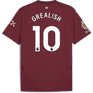 Puma Manchester City Jack Grealish Third Jersey w/ EPL   No Room For Racism   Club World Cup Patches24/25 (Dark Jasper)