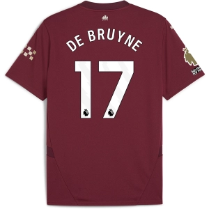 Puma Manchester City Kevin De Bruyne Third Jersey w/ EPL   No Room For Racism   Club World Cup Patches24/25 (Dark Jasper)