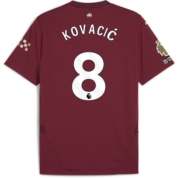 Puma Manchester City Mateo Kovačić Third Jersey w/ EPL   No Room For Racism   Club World Cup Patches24/25 (Dark Jasper)