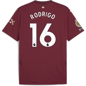 Puma Manchester City Rodrigo Third Jersey w/ EPL   No Room For Racism   Club World Cup Patches24/25 (Dark Jasper)