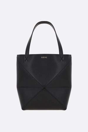 Puzzle Fold mini smooth leather tote bag