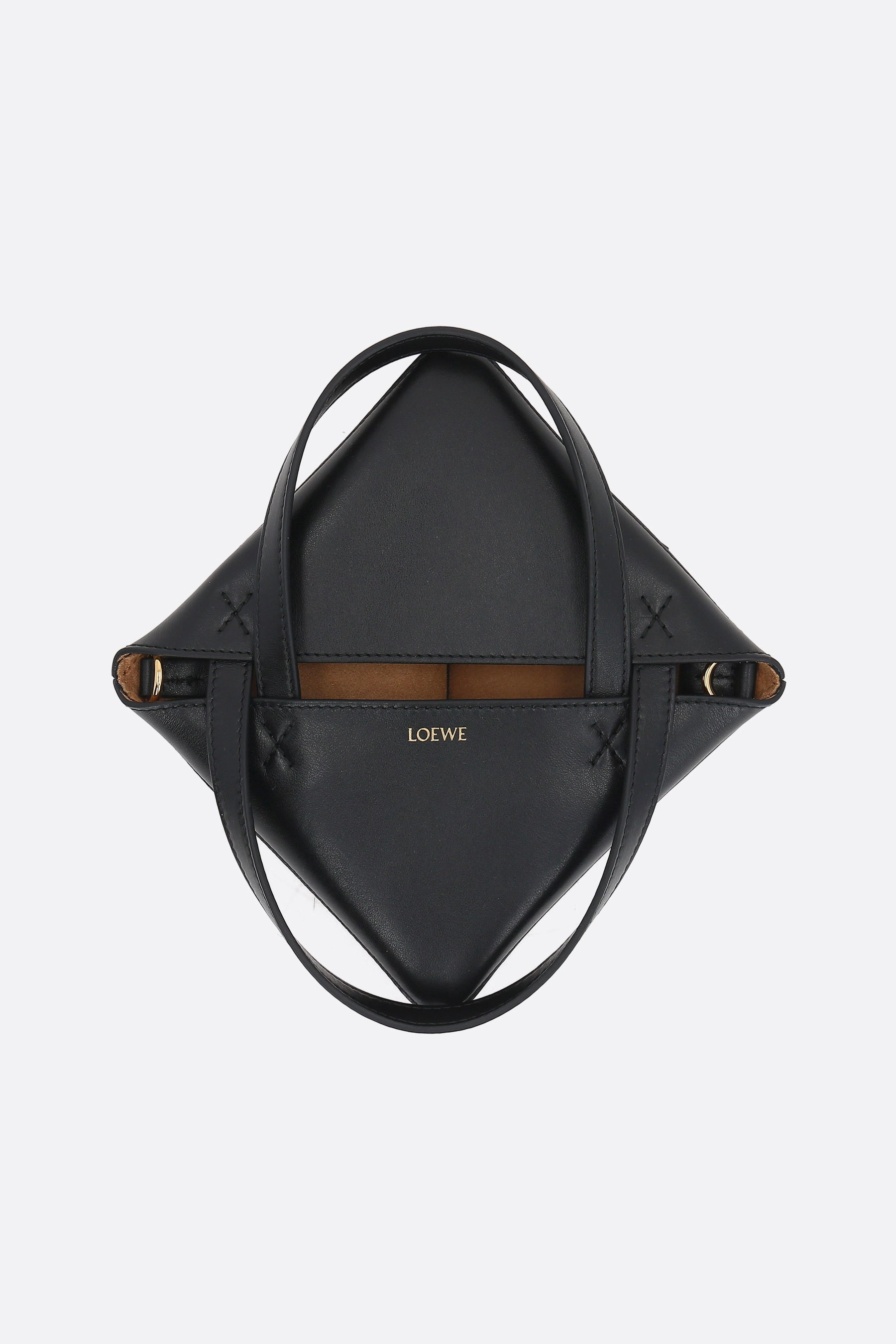 Puzzle Fold mini smooth leather tote bag