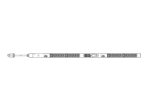 Raritan PX3-4497U-M5 - Power distribution strip (rack-mountable) - 24A - AC 208 V - 5000 VA - 1-phase - RS-232, USB, Ethernet PX3-4497U-M5K2