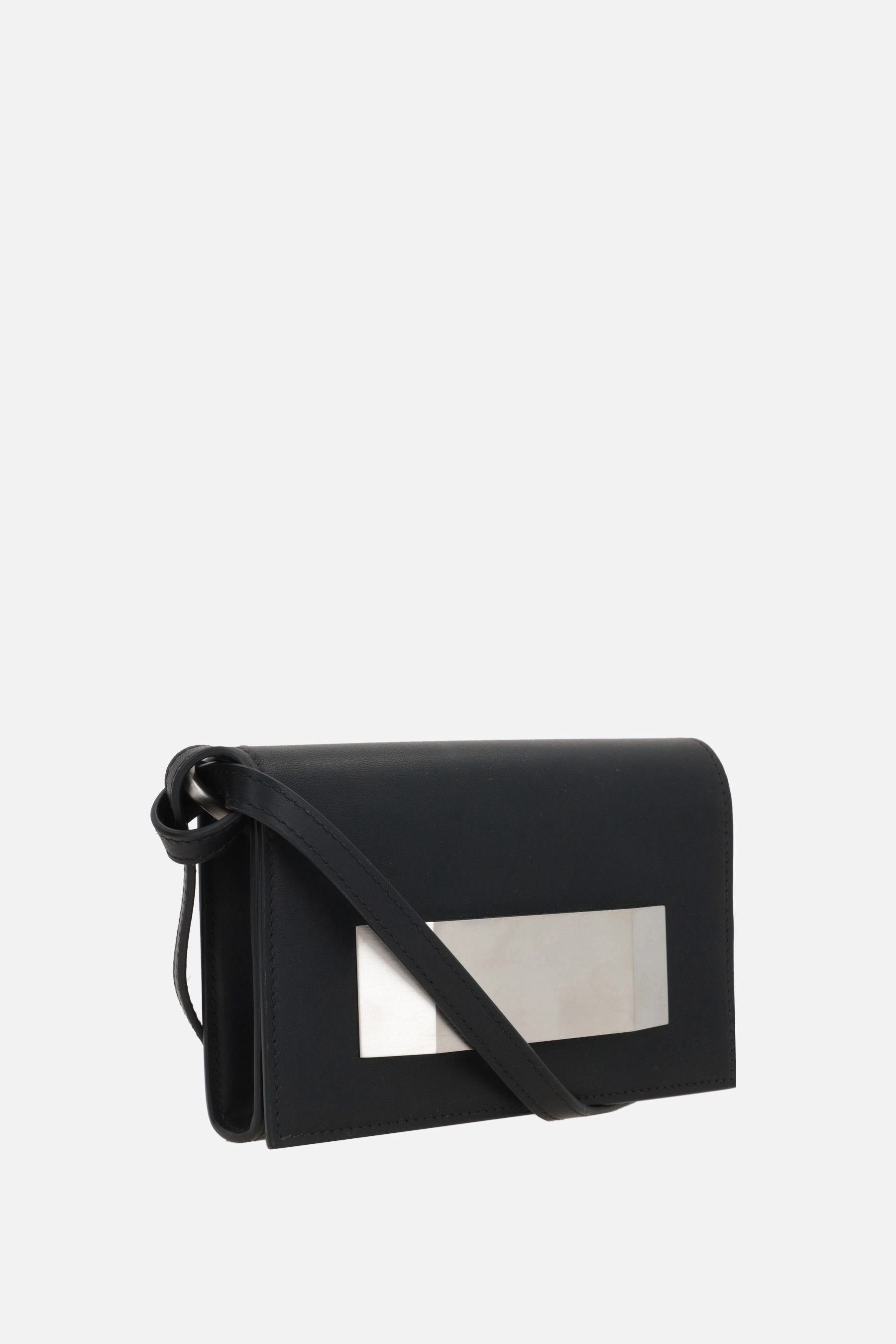 smooth leather crossbody bag