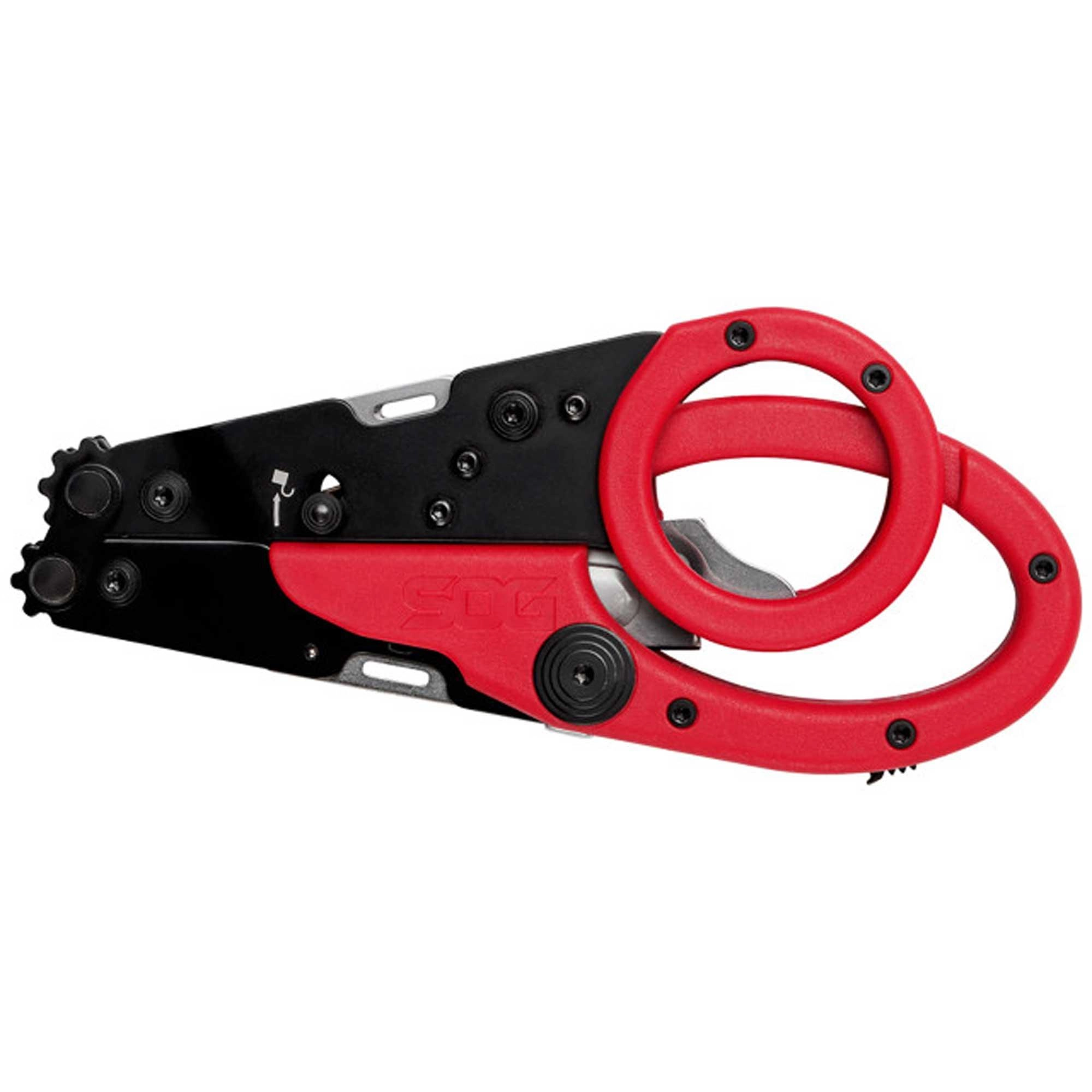 SOG Multi-Tool - Parashears Stainless Steel Blade Red GRN Handle | 23-125-02-43