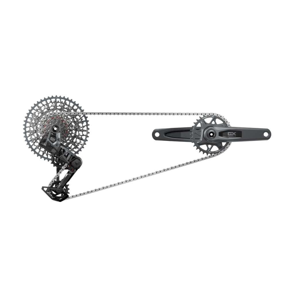 SRAM GX T-Type Eagle Transmission Groupset - 165mm Crank, 32t Chainring, AXS POD Controller, 10-52t Cassette, Rear Derailleur, Chain