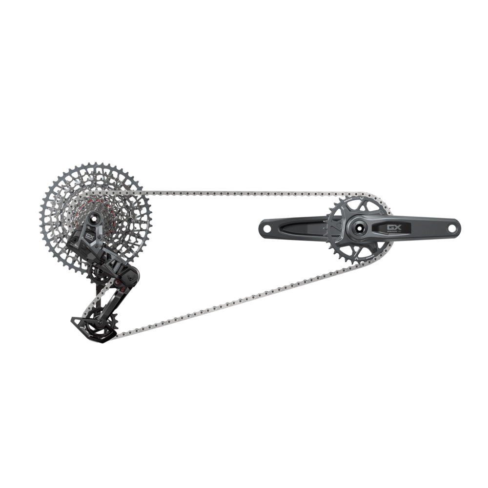 SRAM GX T-Type Eagle Transmission Groupset - 170mm Crank, 32t Chainring, AXS POD Controller, 10-52t Cassette, Rear Derailleur, Chain