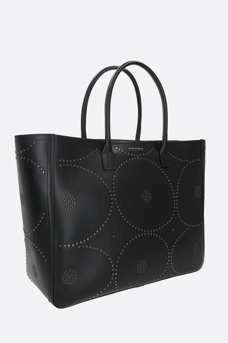 Tresor large smooth leather tote bag
