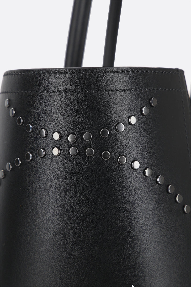 Tresor large smooth leather tote bag