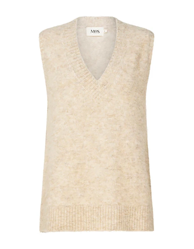 Vesper Knit Vest Stone
