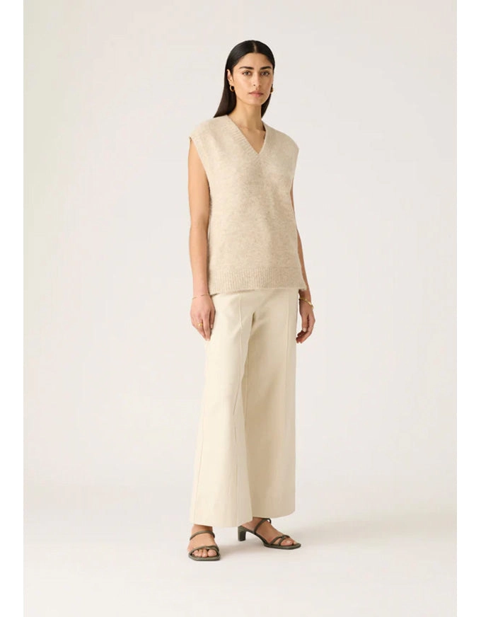 Vesper Knit Vest Stone