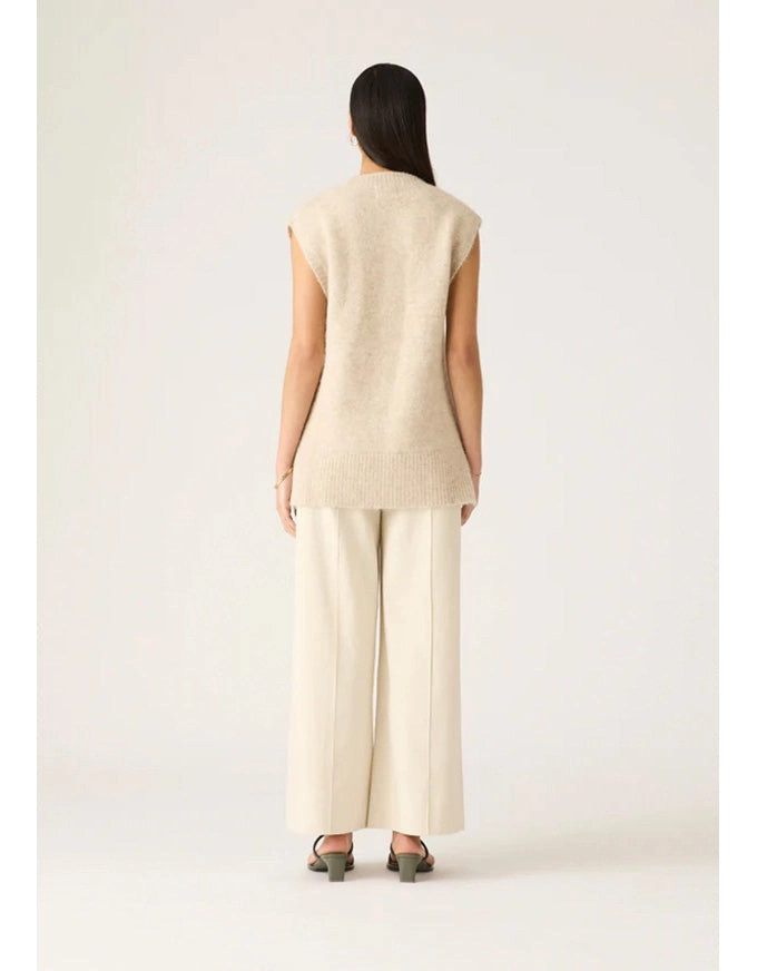 Vesper Knit Vest Stone