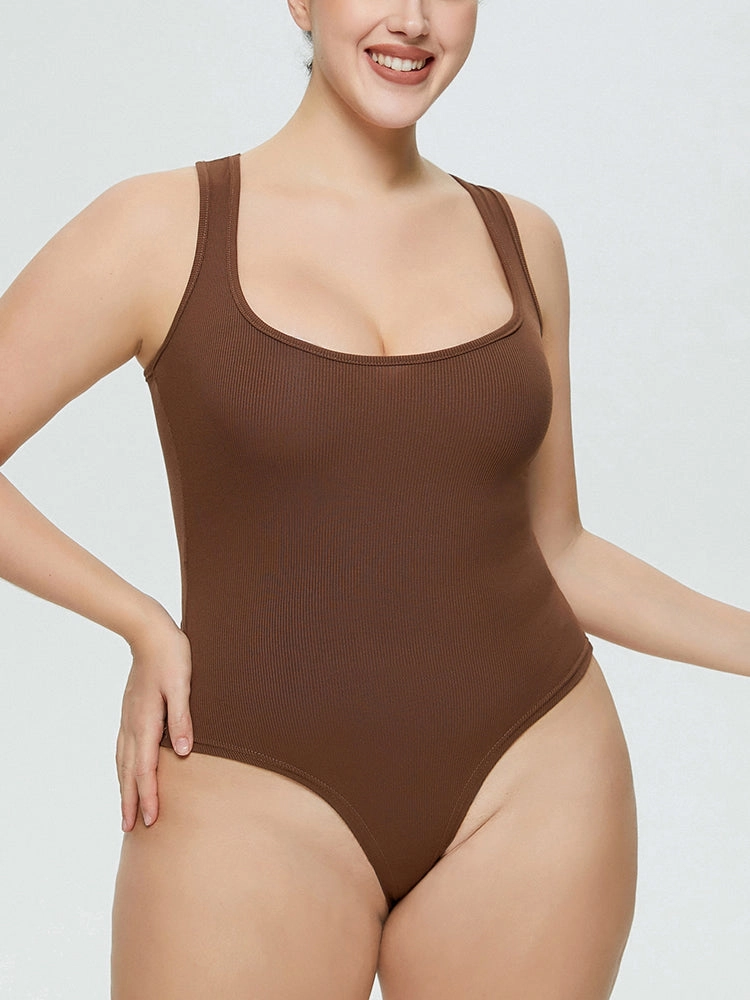 Women's Casual Sleeveless Slim Fitted Basic Tank Bodysuit