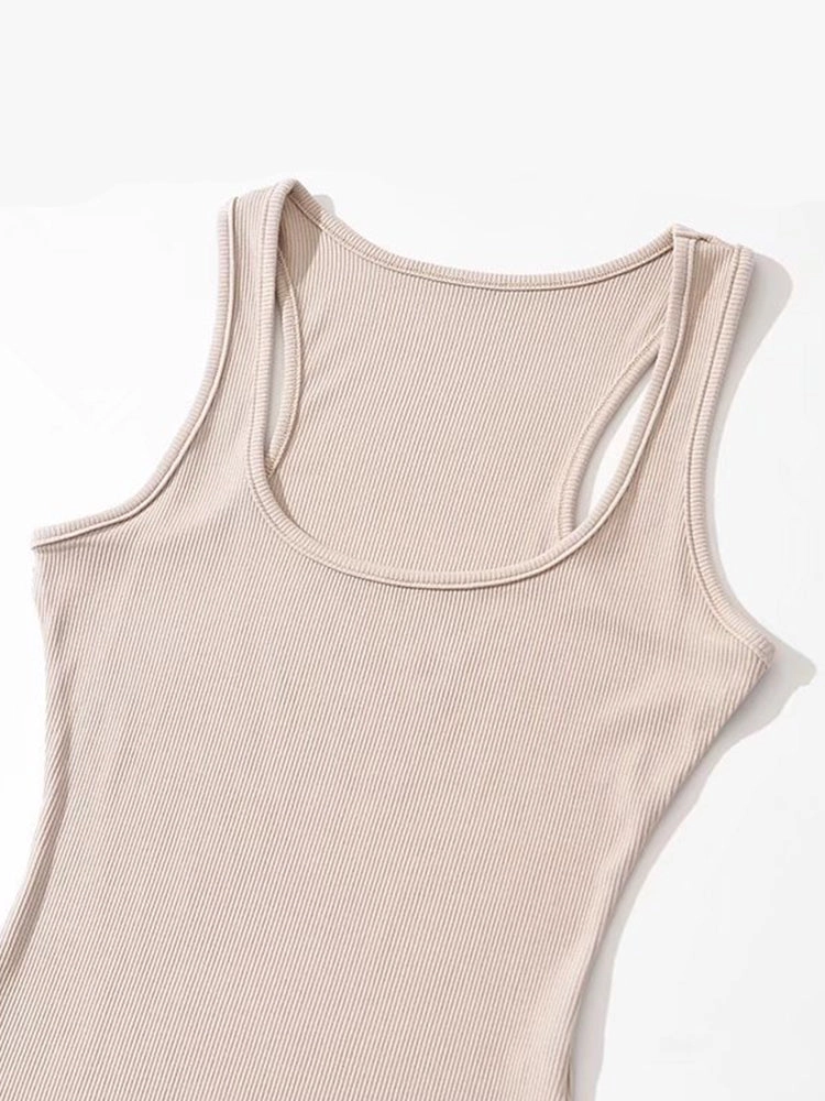 Women's Casual Sleeveless Slim Fitted Basic Tank Bodysuit
