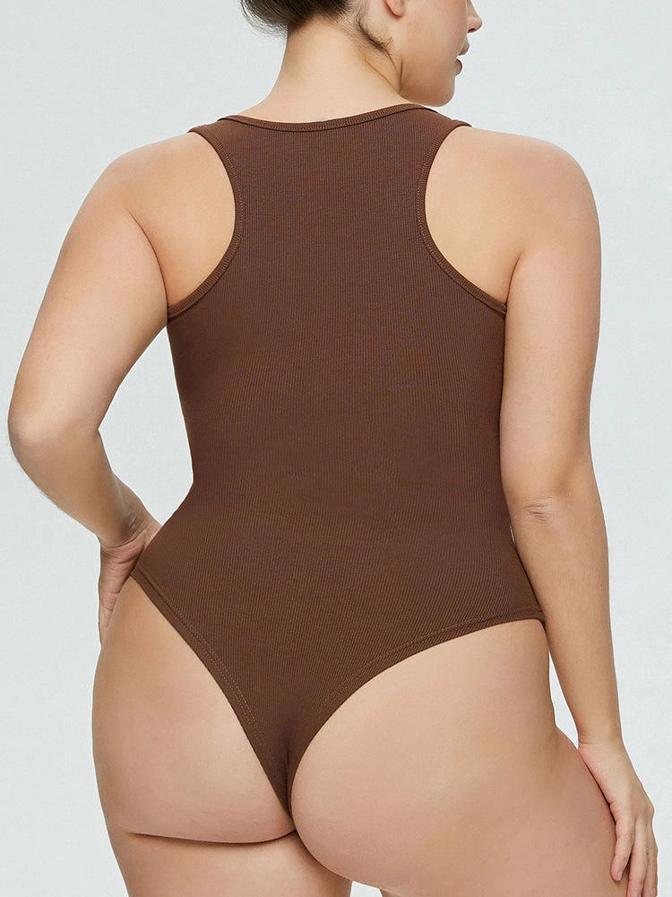 Women's Casual Sleeveless Slim Fitted Basic Tank Bodysuit